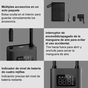 XIAOMI - Portable Air Compressor - Air Compressor - Tire Inflator - Mini Compressor - Electric Tire Pump - Smart Digital Tire Pressure Detection Inflator