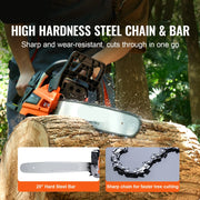 Kettingzaag Benzine - Kettingzaag - Zaagmachine - 58CC 20” 3.22HP Handheld Snoerloos - voor Boom Hout Tak Boerderij Tuin Boerderij Bos