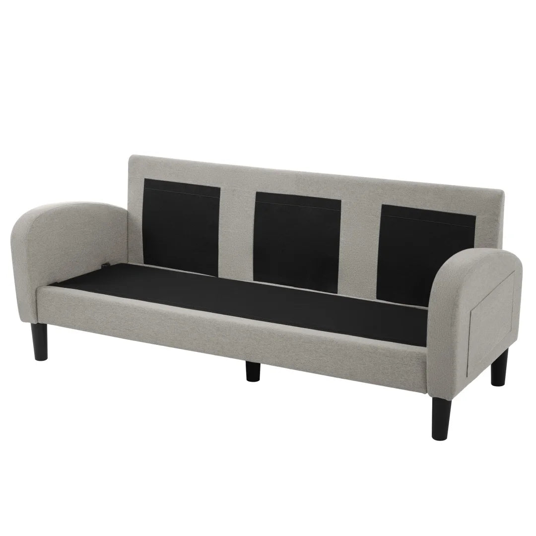 L-Vormige Bank – Hoekbank – Modulair Sofa – Zitbank – Chaise Longue – Ademend Katoen-Linnen – Compact 166x118x77 CM