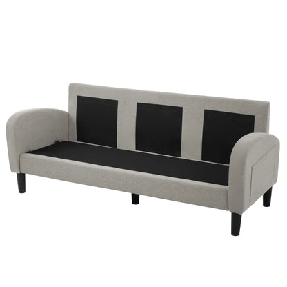 L-Vormige Bank – Hoekbank – Modulair Sofa – Zitbank – Chaise Longue – Ademend Katoen-Linnen – Compact 166x118x77 CM