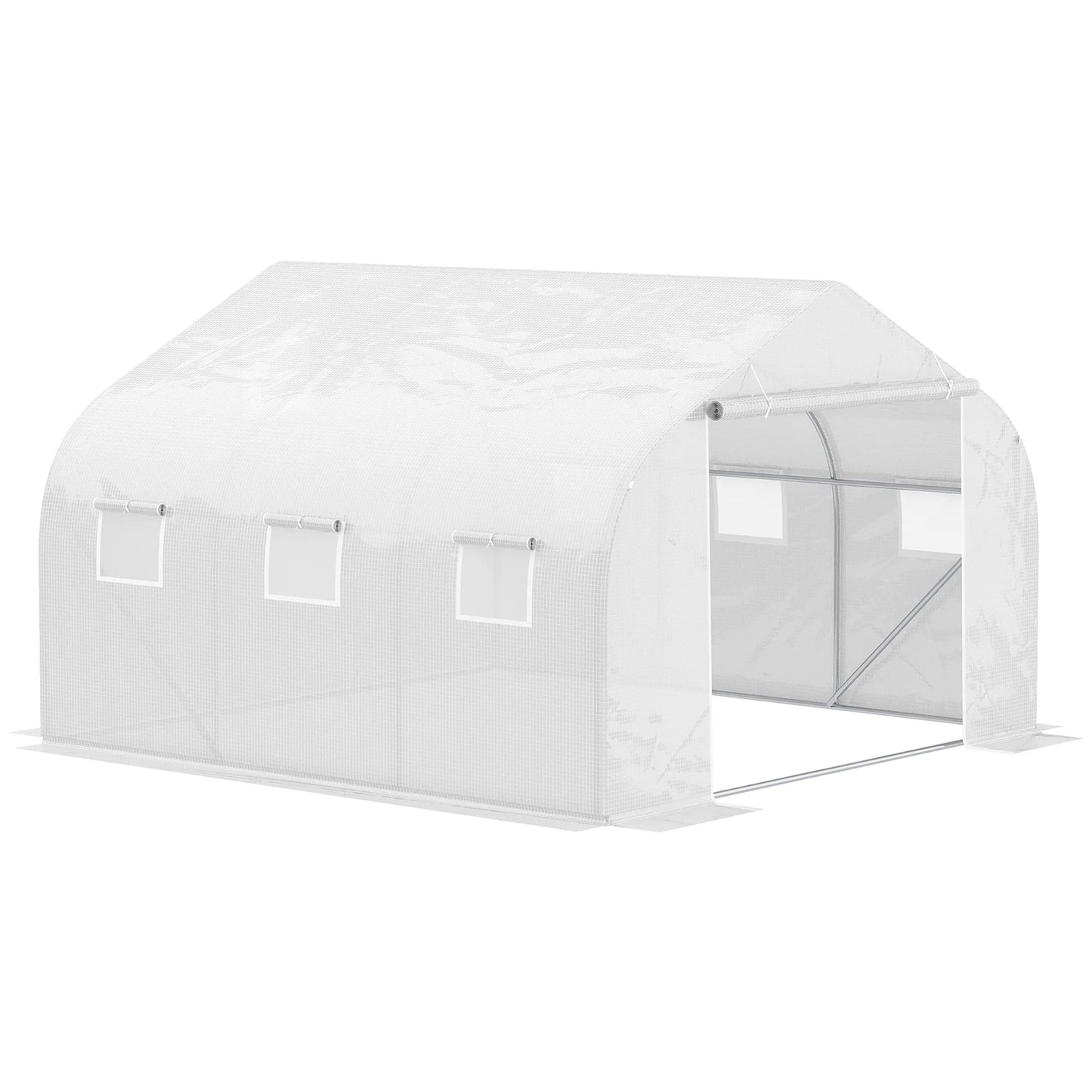 Invernadero – Kas – Tuinkas – Plantenkas – Serre – 450x300x200 cm – UV-bestendige Waterdichte Cover – Muskietennet Ventilatie - QUORE