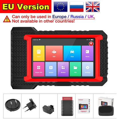 OBD2 Scanner – Auto Uitleesapparaat – Diagnoseapparaat – Foutcode Lezer – Uitleesapparaat – 7 Inch Touchscreen – 31+ Resetfuncties