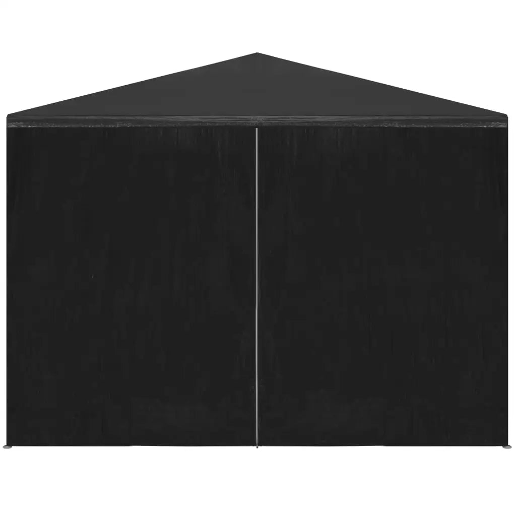 Partytent –  Tuinpaviljoen – Ruime Ontvangsttent – Tuinkamer – Evenemententent – Polyester Tent – 3 x 9 m – Roestvrij Stalen Frame - Zwart