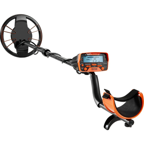 Metaaldetector - Metaalzoekapparaat voor professionals - Hoge nauwkeurigheid - Onderwater en ondergronds - LCD-scherm - DSP-chip - 7 modi - 8 inch spoel - Zwart en oranje