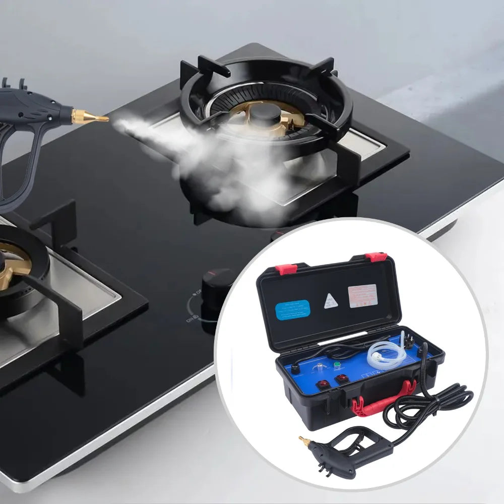 Stoomreiniger – Dampreiniger – Schoonmaakapparaat – Handstomer – 3000 W Vermogen – 130 °C Stoomtemperatuur - QUORE