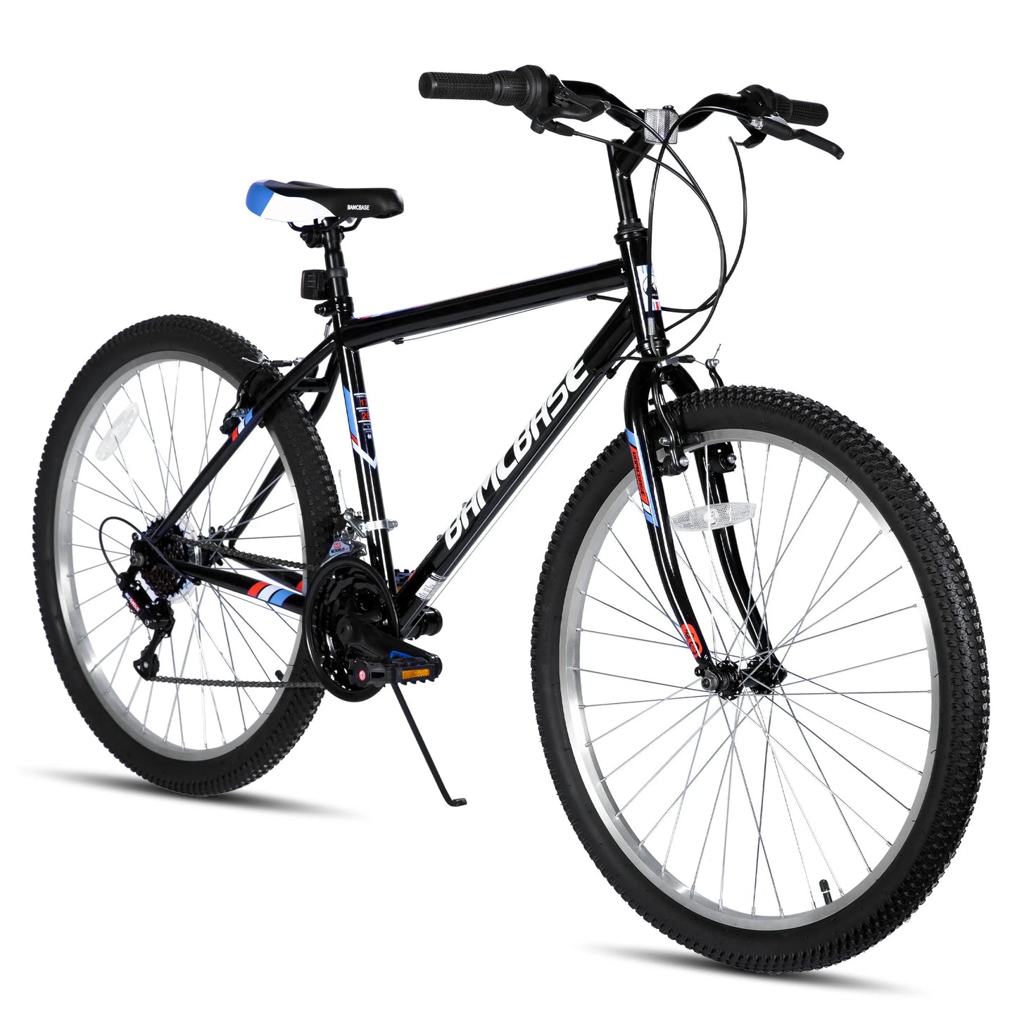 HILAND 24 26 inch Mountain Bike for Men Women, 18 Speeds High-Carbon Steel Frame, Sport Cycling MTB Bicycle for Adult, Student - QUORE