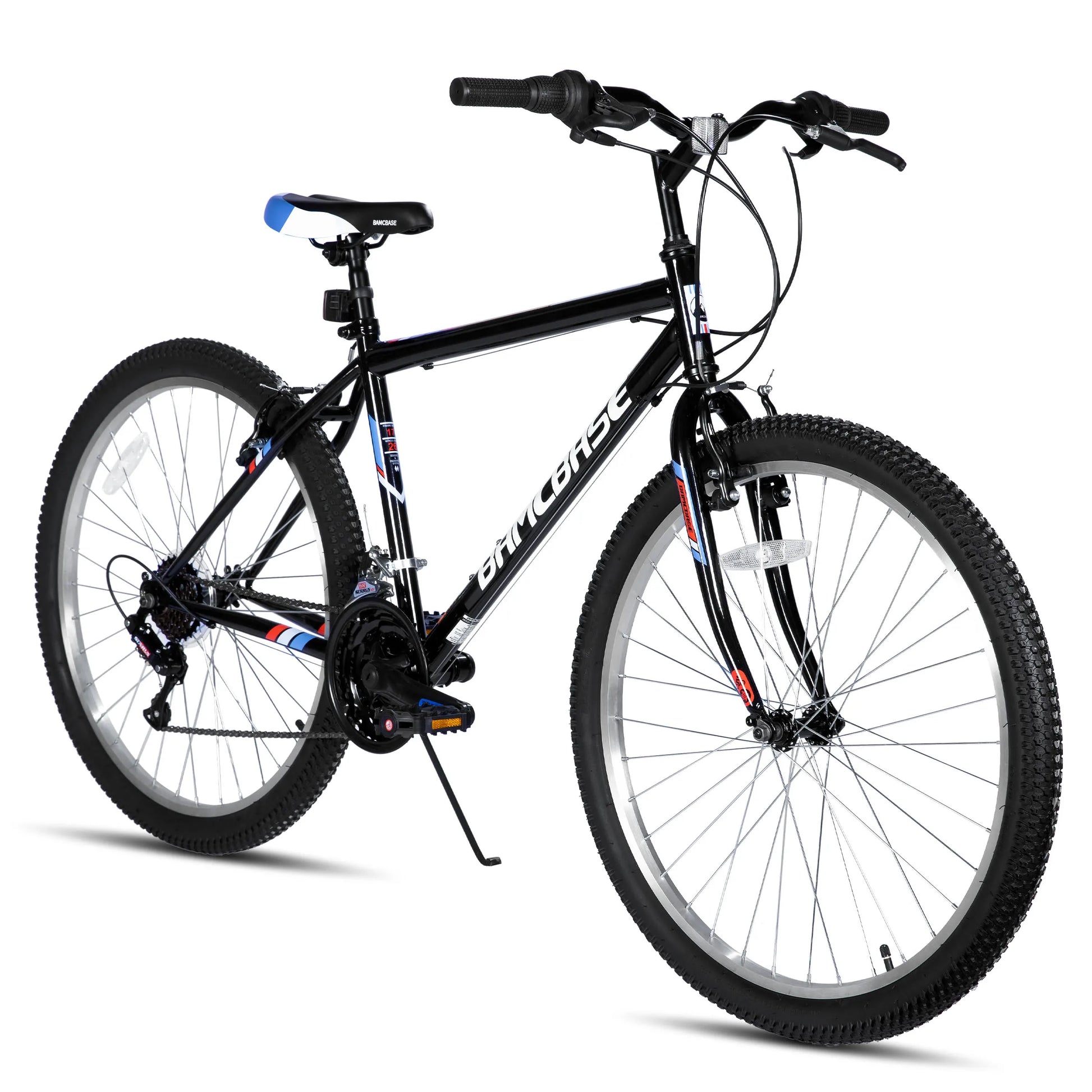 HILAND 24 26 inch Mountain Bike for Men Women, 18 Speeds High-Carbon Steel Frame, Sport Cycling MTB Bicycle for Adult, Student - QUORE