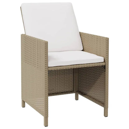 Tuinstoelen – Buitenstoelen – Terrasstoelen – Balkonstoelen – Weerbestendig Resin – Gepoedercoat Stalen Frame - 52 x 56 x 85 cm