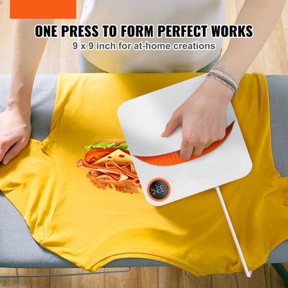 Warmte Pers Machine - Hittepers - Transferpers - Hittepersmachine - 9x9 inch - Plotter - Drukpersen - Shirtpers Afdrukken - Shirtpers voor T-Shirts, Kussens, Tassen & HTV Vinylprojecten