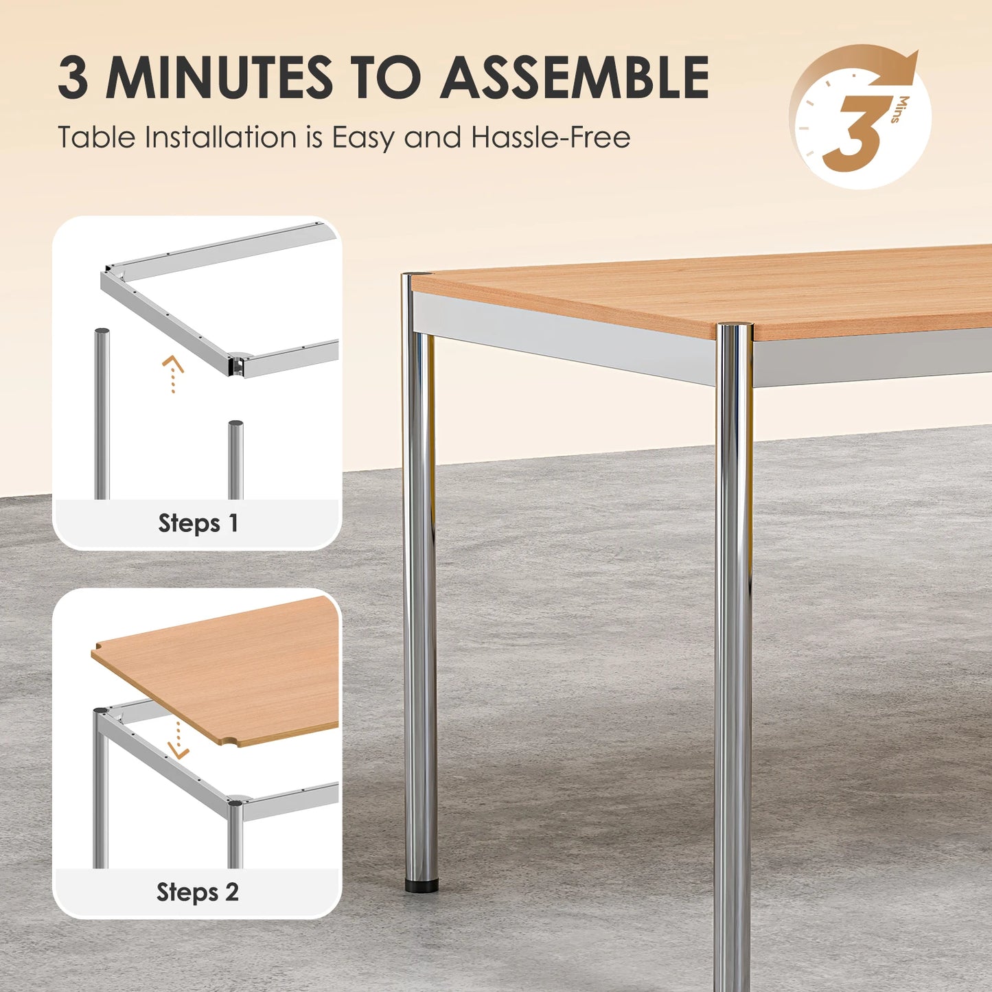 Living Room Furniture Home Coffee Table Wood Color Panel Desk Glass Table Modern Simple Dining Table For Bedroom Side Desk Table