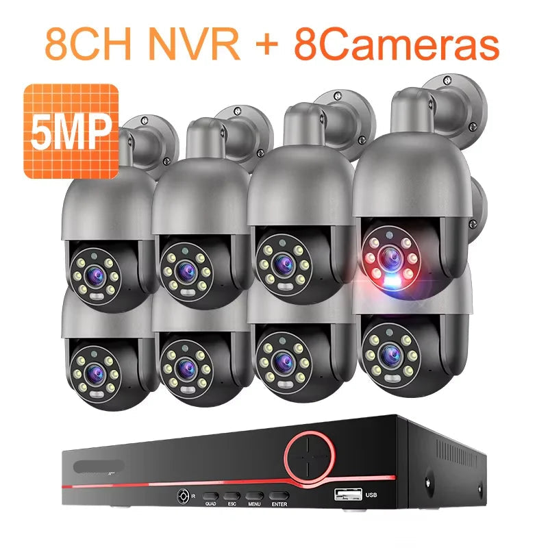 Camerabewaking – Beveiligingscamera – Bewakingscamera – Buitencamera – CCTV-systeem – 8 Kanaals – 5MP Ultra HD – Full Color Nachtzicht