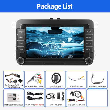 ESSGOO Android 14 6G 128G Carplay Car Radio For Volkswagen Passat b6 b7 golf 5 6 Polo Jetta Skoda Multimedia Player GPS WiFi RDS