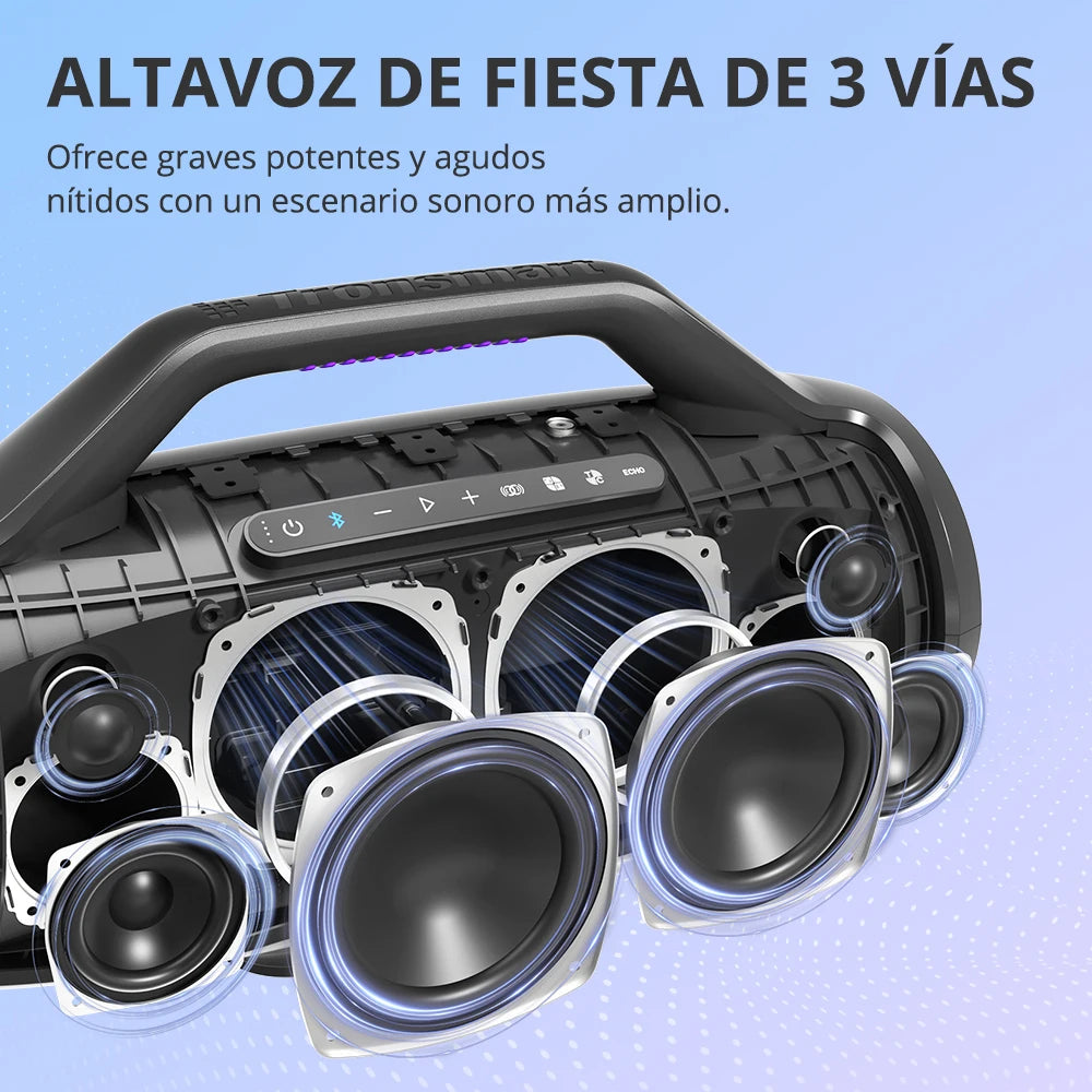 Speaker - Speaker Cables - Bookshelf Speaker - Speakers for PC - BT 5.0 - 130W - 3-way Sound System - APP Control - Black