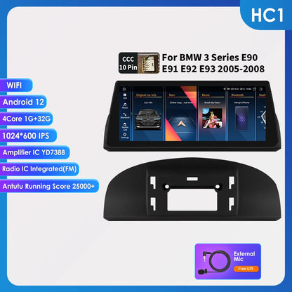 2din Android Car Radio Multimedia Video Player for BMW 5Series E60 E61 E63 E64 3Series E90 E91 E92 E93 Stereo GPS Carplay 4G RDS