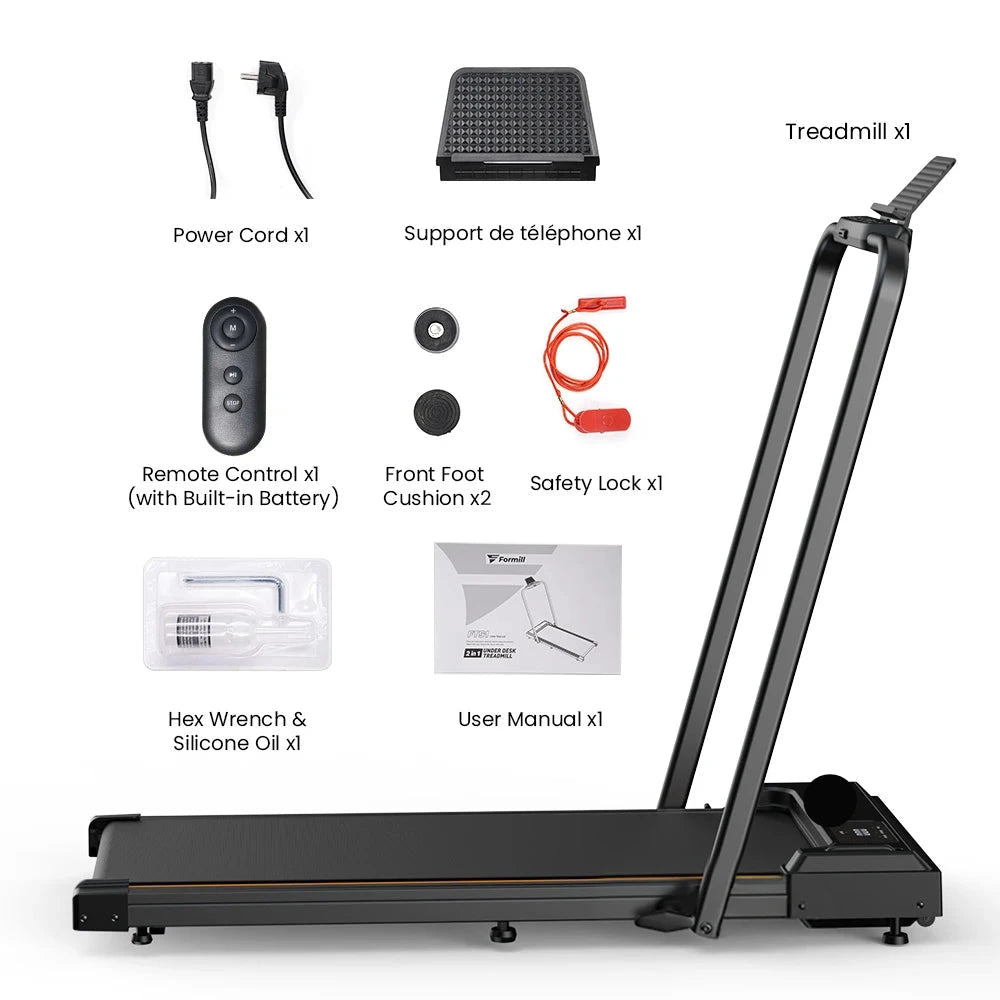 Loopband – Wandelband – Walking Pad – Treadmill – Hometrainer – 2,5 PK Motor – Inklapbaar Compact Design