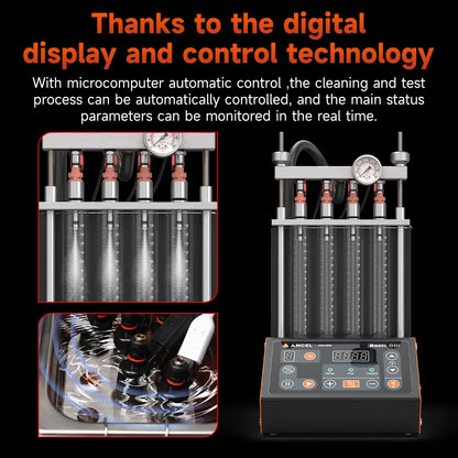 Professionele GDI Brandstofinjectorreiniger – Injector Cleaner – Injector Tester – Injector Reinigingsapparaat – Injector Diagnose – Ultrasone Reiniging – In-Veiligheid In-Veiliging