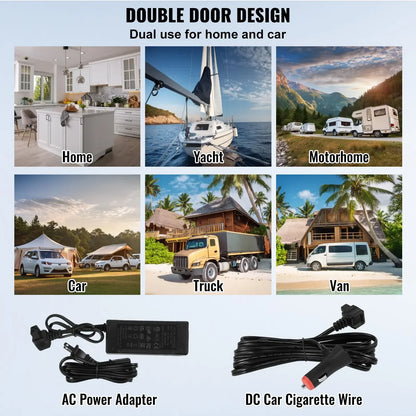 Auto Koelkast - Camping Koelkast - Draagbare Auto Koelbox - Compressor Koelkast 12V/24V - 32L - Snelle Koeling - Energiezuinig - Voor Auto - Camper - en Boot