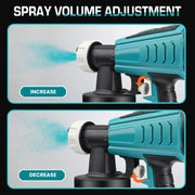 Seesii - Spuitpistool - Sproeier - 800ml - 900W - Snoerloze Verfspuit - Borstelloos - Auto, Meubel & Staal Coating Airbrush - Blauw