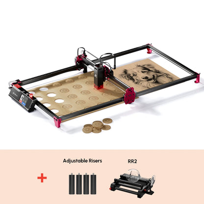 Wireless AlgoLaser DIY KIT MK2 Expand Large Area 400*850mm High Speed Laser Engraver Wood Cutting Machine with 10W Laser Module
