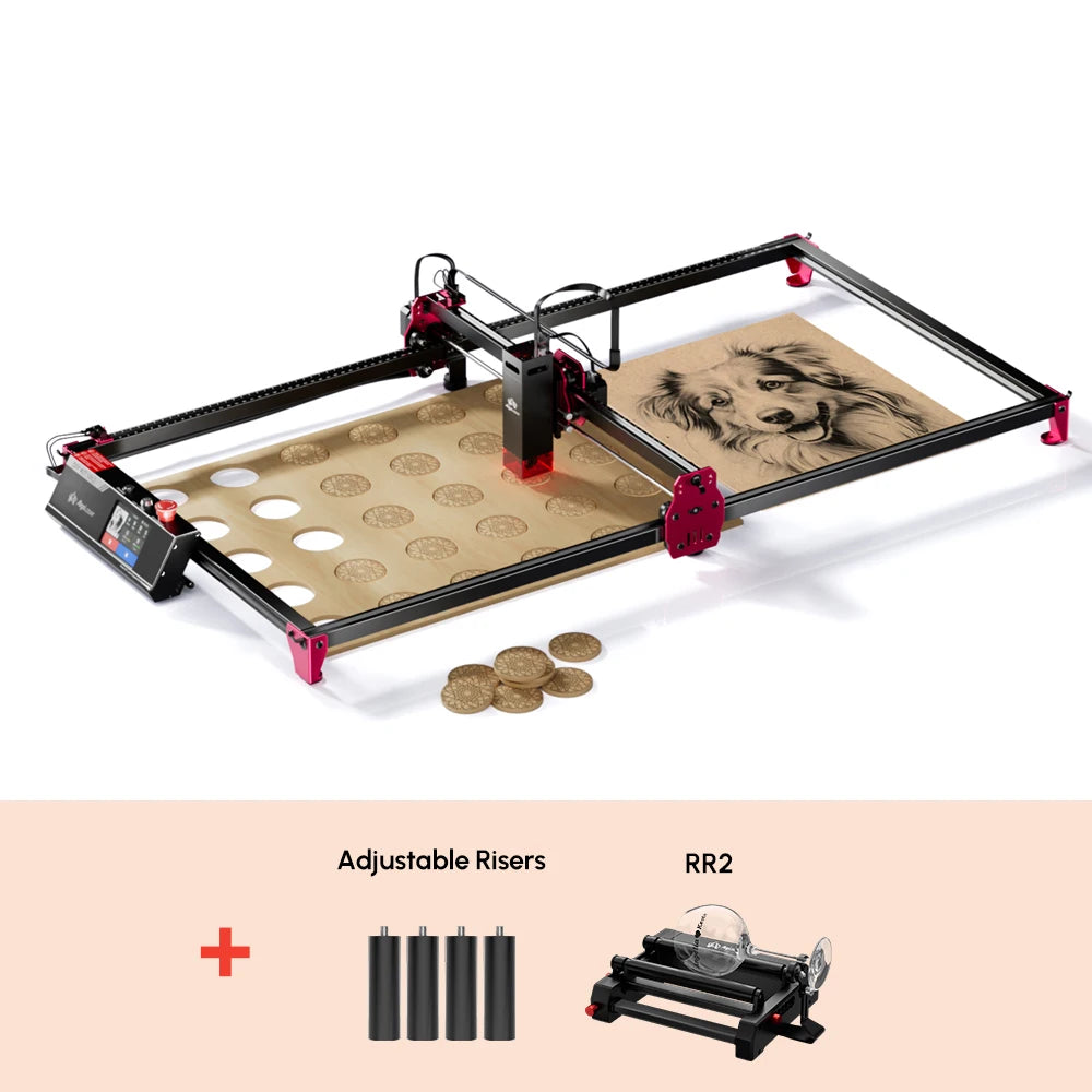 Wireless AlgoLaser DIY KIT MK2 Expand Large Area 400*850mm High Speed Laser Engraver Wood Cutting Machine with 10W Laser Module