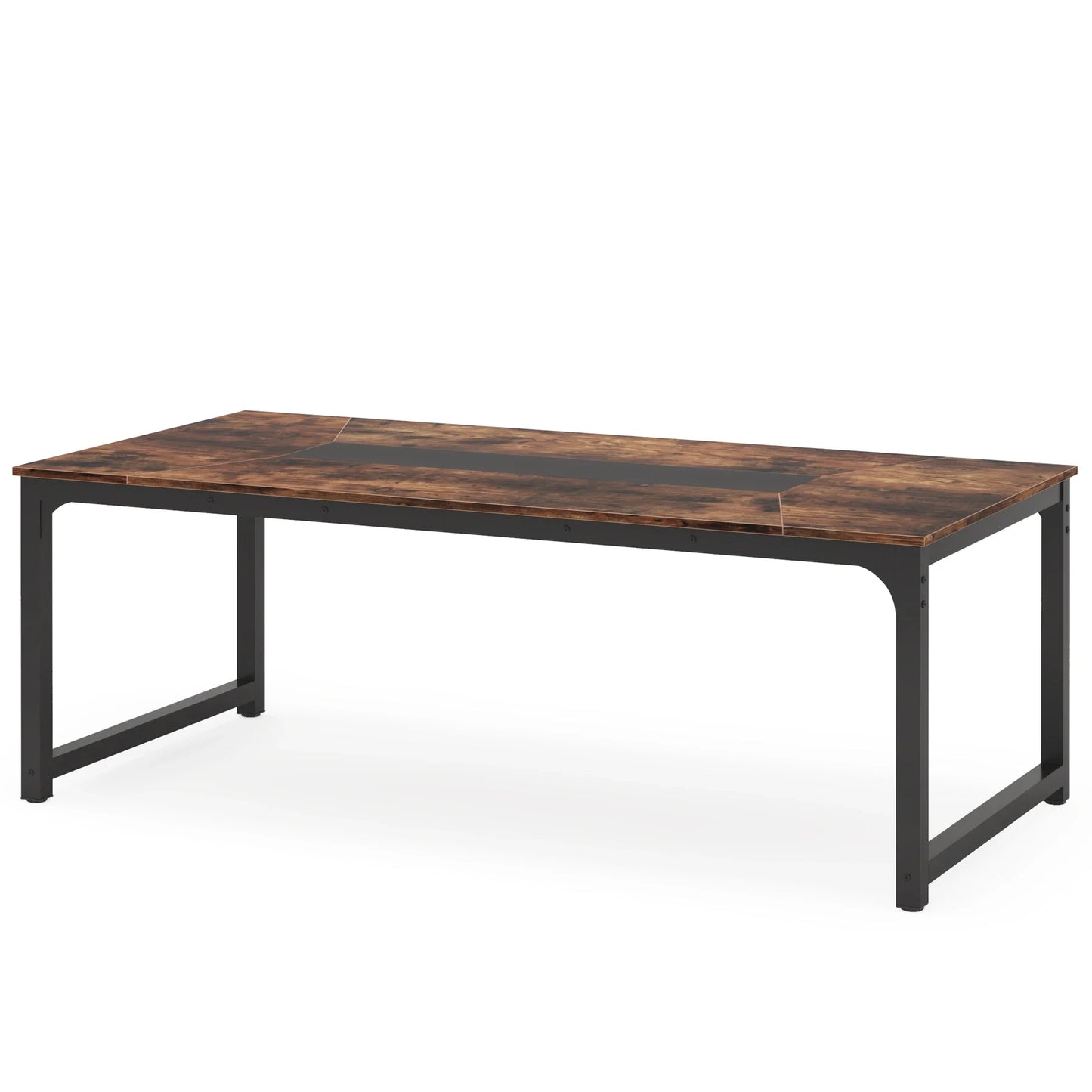 Houten Bureautafel – Werktafel – Eettafel – Vergadertafel – Gametafel – 180 Cm – Waterbestendig – Driehoekige Versteviging - QUORE