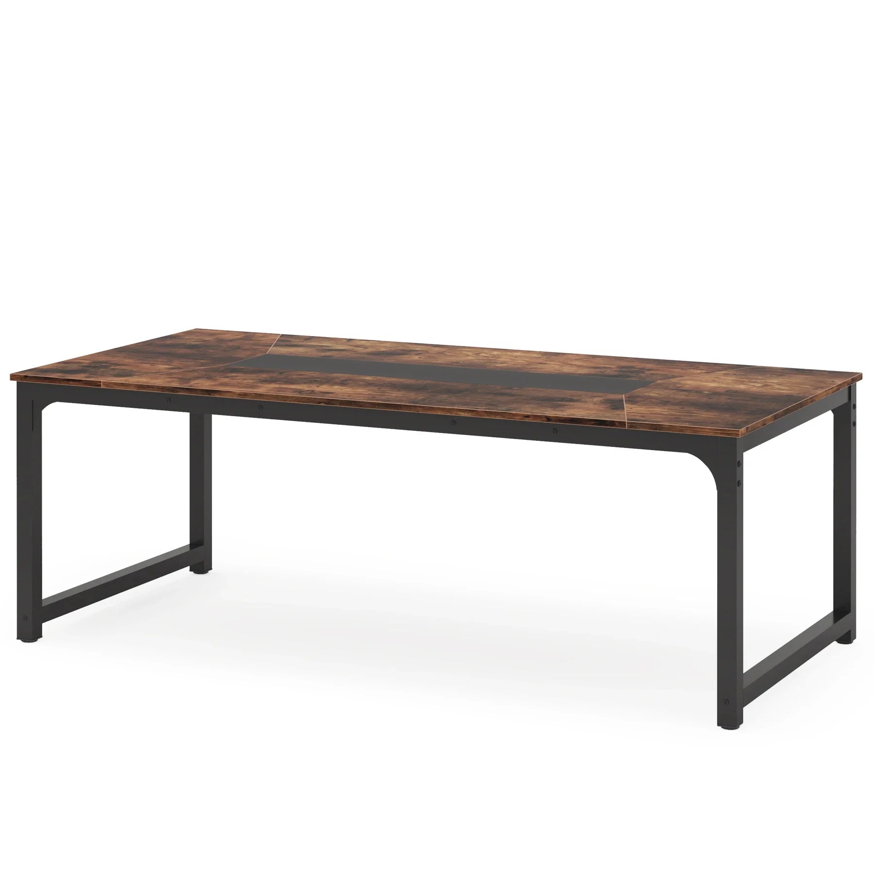 Houten Bureautafel – Werktafel – Eettafel – Vergadertafel – Gametafel – 180 Cm – Waterbestendig – Driehoekige Versteviging - QUORE