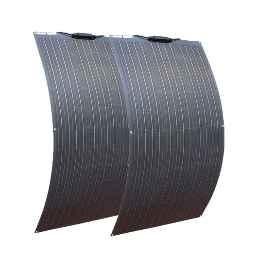 Zonnepaneel - Zonnepanelen - Zonne-energie - 18V Fotovoltaïsche Celmodule - Flexibel - Monocrystalline Silicon - 200W - 2 Stuks - Waterdicht - voor Boot - Camper - Caravan - RV - Tuin