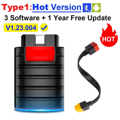 OBD2 Scanner – Diagnose Tool – Auto Uitlezer – Foutcode Lezer – Bluetooth Verbinding – Volledige Systeemdiagnose – Onderhoudsdiensten - Hete Versie 1-kabel