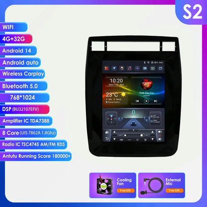 9.7INCH Android Car Radio for Volkswagen VW Touareg 2011-2017 Stereo Carplay Android Auto Multimedia Car Intelligent GPS Player