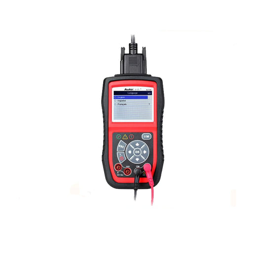 OBD2 Scanner - Diagnostic Computer - Smart Diagnostic Tool - Error Removal - OBD2 Scanner - Code Reader - Electrical Test Instrument - ALL IN ONE - AVOmeter - for Circuit Test - Red