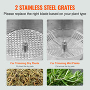 Vevor - Bladko Trimmer - Trimmer Head - Manual Bud Trimmer - with Stainless Steel Blades - for Twisted Spin Cut Clear Dome - 16in pan - Silver