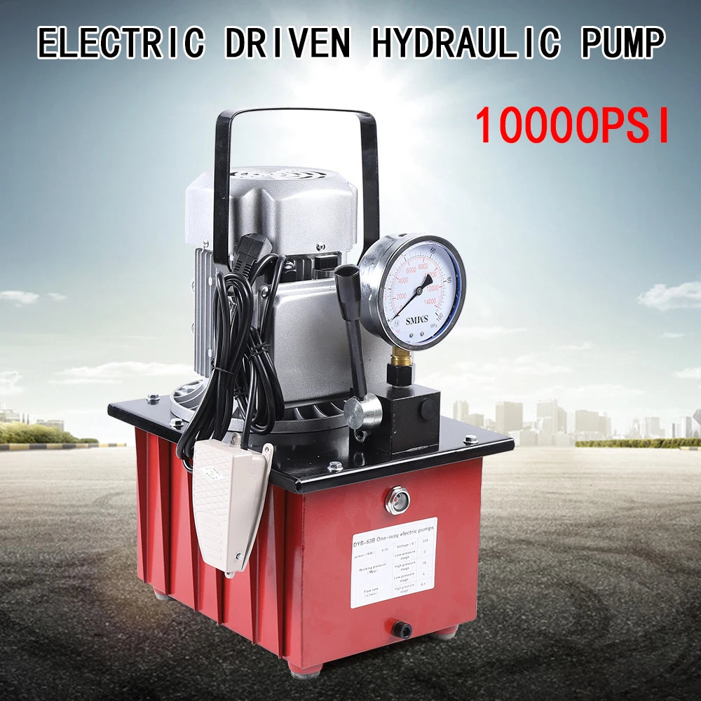 Hydraulische Pomp – Elektrische Pomp – Voetpedaal Pomp – Hydraulisch Apparaat – 0,75 kW Motor – 7 Liter Oliecapaciteit - QUORE