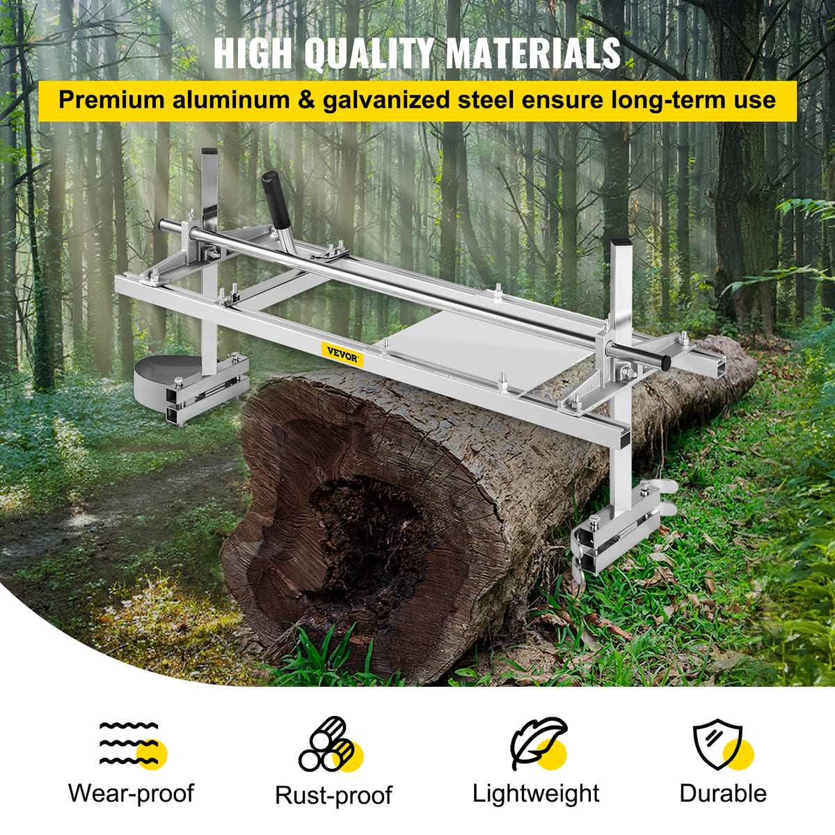 Vevor -  Stamsnijder - Kettingzaagmolen - Planken Zagen - Stamsnijder - Plankenzager - 14-36 Inch - Draagbare Zagerij - Hout Zagen - Boomstam Snijder - Aluminium/Staal
