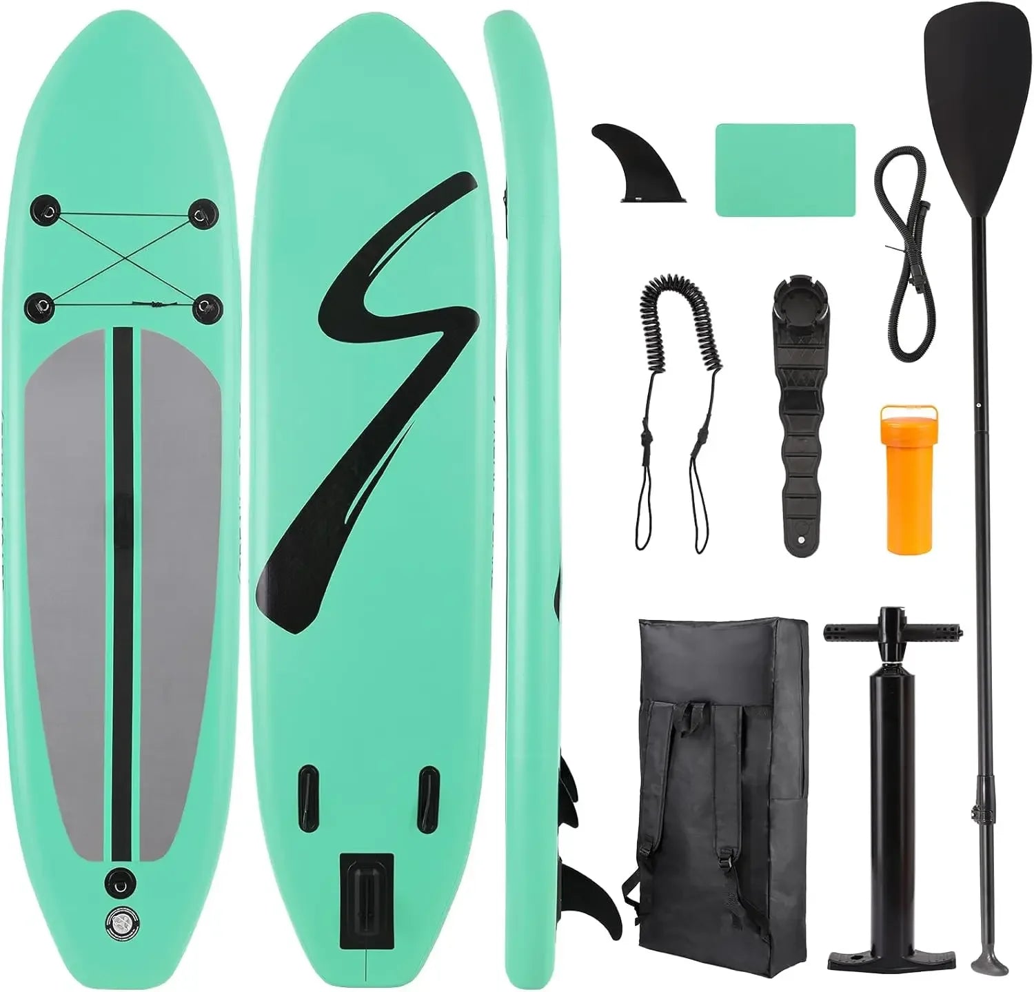 Opblaasbare Stand Up Paddle Board – SUP Board – Inflatable Paddleboard – Peddelboard – SUP Surfboard – Lichtgewicht & Compact – Anti-slip EVA Deklaag - Groen - QUORE