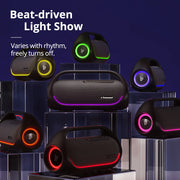 Tronsmart - Bluetooth Speakers -Bluetooth Speaker Wireless -Bluetooth Speaker - 60W- with Hi-Res Audio, Heavy Bass, App Control, Portable Handle- Black Bang