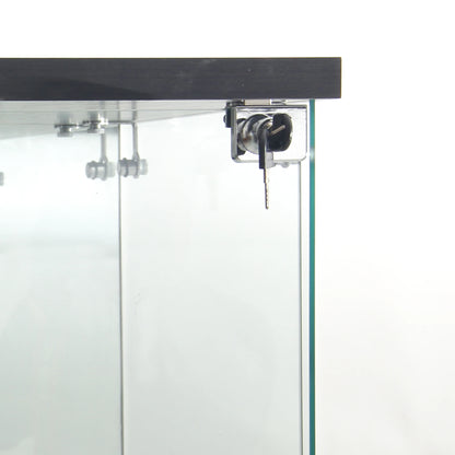 Glazen Vitrinekast – Vitrinekast – Displaykast – Opbergkast – Showkast – Gehard Glas – Ingebouwde LED-verlichting
