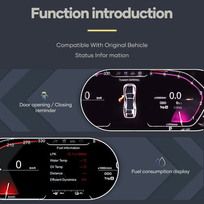 Digitaal Dashboard BMW – Virtuele Cockpit – Instrumentenpaneel – Snelheidsmeter – Multi-informatie Display – 12,3 Inch LED Scherm – Apple CarPlay Integratie