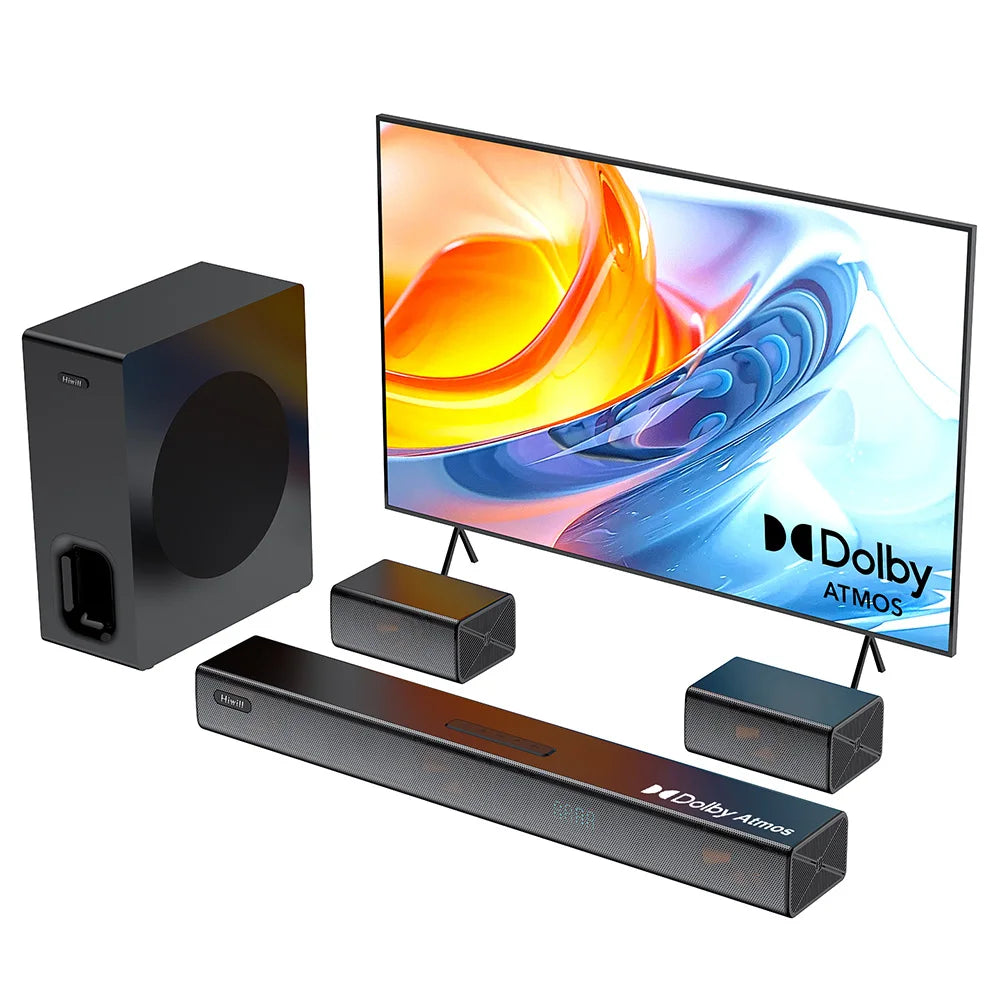 Soundbar Set – Home Cinema Soundbar – Draadloze Soundbar – Surround Soundbar – 7.1-Kanaals Geluid – 6,5 Inch Subwoofer