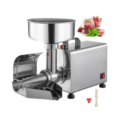 Elektrische Zeefmachine – Sausmaker – Jammachine – Fruitpers – Puréezeef – 370W Motor – RVS 304 – 2,7 Liter Capaciteit