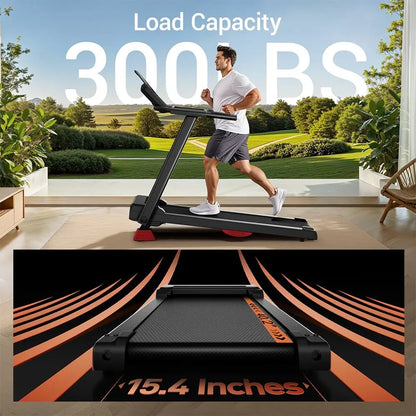 Loopband – Treadmill – Hardloopband – Fitnessapparaat – Trainingsmachine – Inklapbaar Design – 12 km/u Max Snelheid – 12 Programma’s
