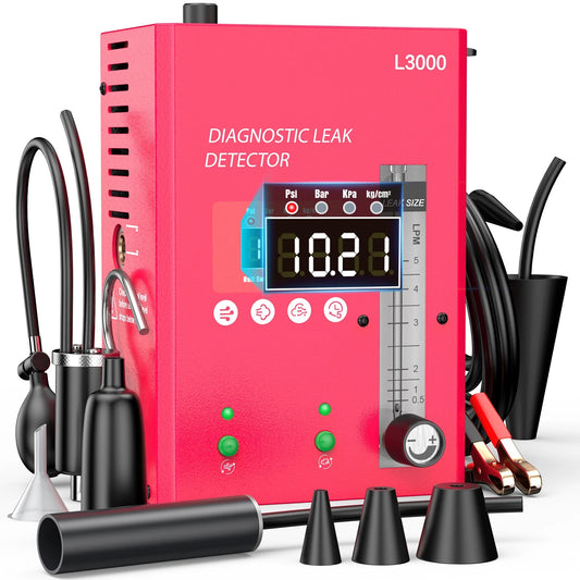 Rookmachine Voor Auto's – Rooktester – Lekdetector – Rookgenerator – Rookapparaat – Digitale Drukmeter – Temperatuurbeveiliging