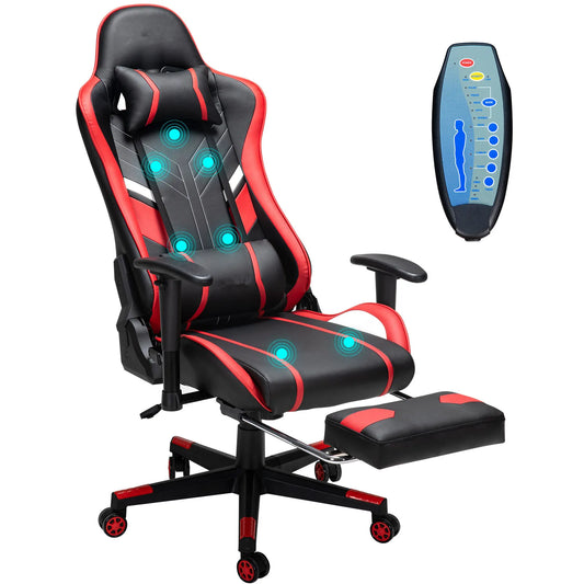 GC-RC03 Gaming Chair Massage Ergonomic High Back Design Lumbar Relax New Customized PU Massage Computer Office Chairs - QUORE