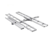 Motorfietsdrager - Fietsdrager - Trekhaak - Inklapbaar - Voor 2 Fietsen - Max 600 LBS - Aluminium Laadklep - Scooter Dirt Bike Trailer Hauler voor Auto Truck - met 2” Receiver - Zwart