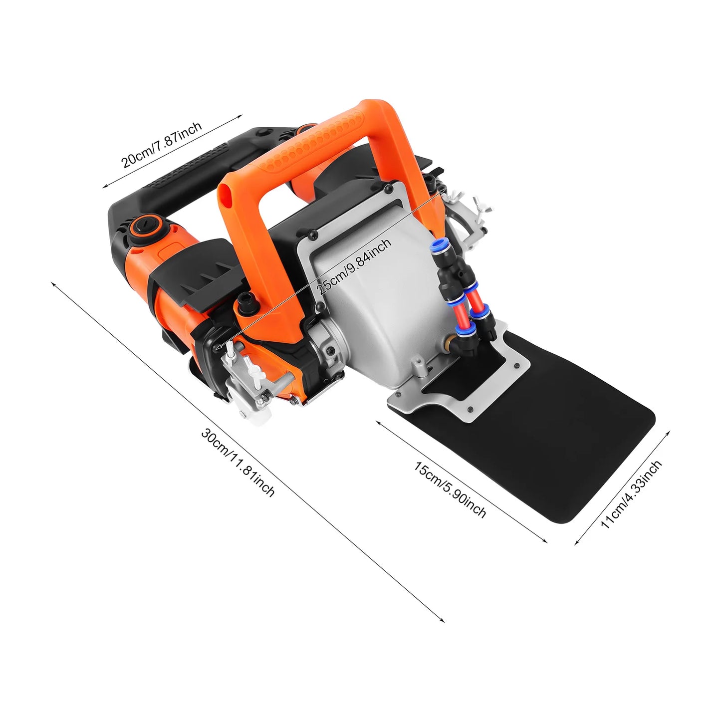 Sponningsmachine – Sleuvenzaag – Muurzaag – Betonzaag – Renovatiezaag – 5200W Motor – Verstelbare Zaagsnede