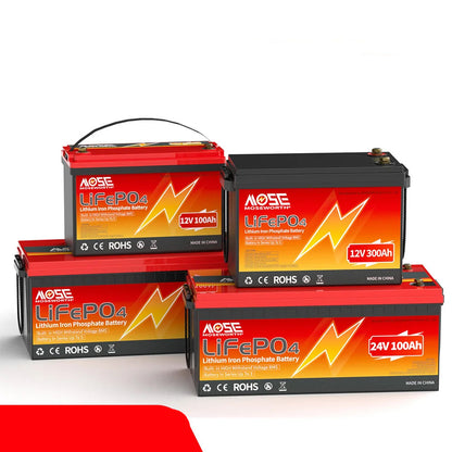 12V LiFePO4 Batterij – Accu – Energieopslag – Bootaccu – Zonnepaneelaccu – 300Ah Variant – Diepe Cyclus – Ingebouwd BMS