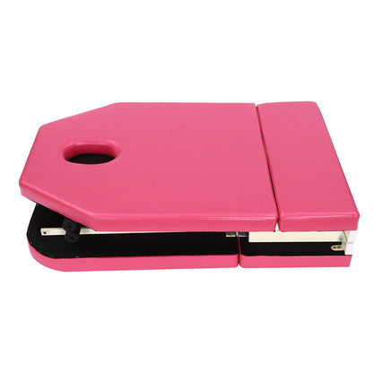 Draagbare Massagetafel – Massagebed – Behandeltafel – Schoonheidstafel – Opvouwbare Tafel – Hoogwaardig PU-leer – Verstelbare Rugleuning – Max. 250 kg Draagvermogen – Anti-slip Voeten – Compact Opvouwbaar – Zwart Variant - QUORE