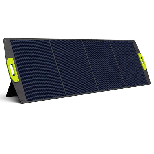 FOSSiBOT SP200 200W Foldable Solar Panel, 23.4% High Cell Efficiency, ETFE Coating, Adjustable Kickstands for Home, RV, Camping - QUORE