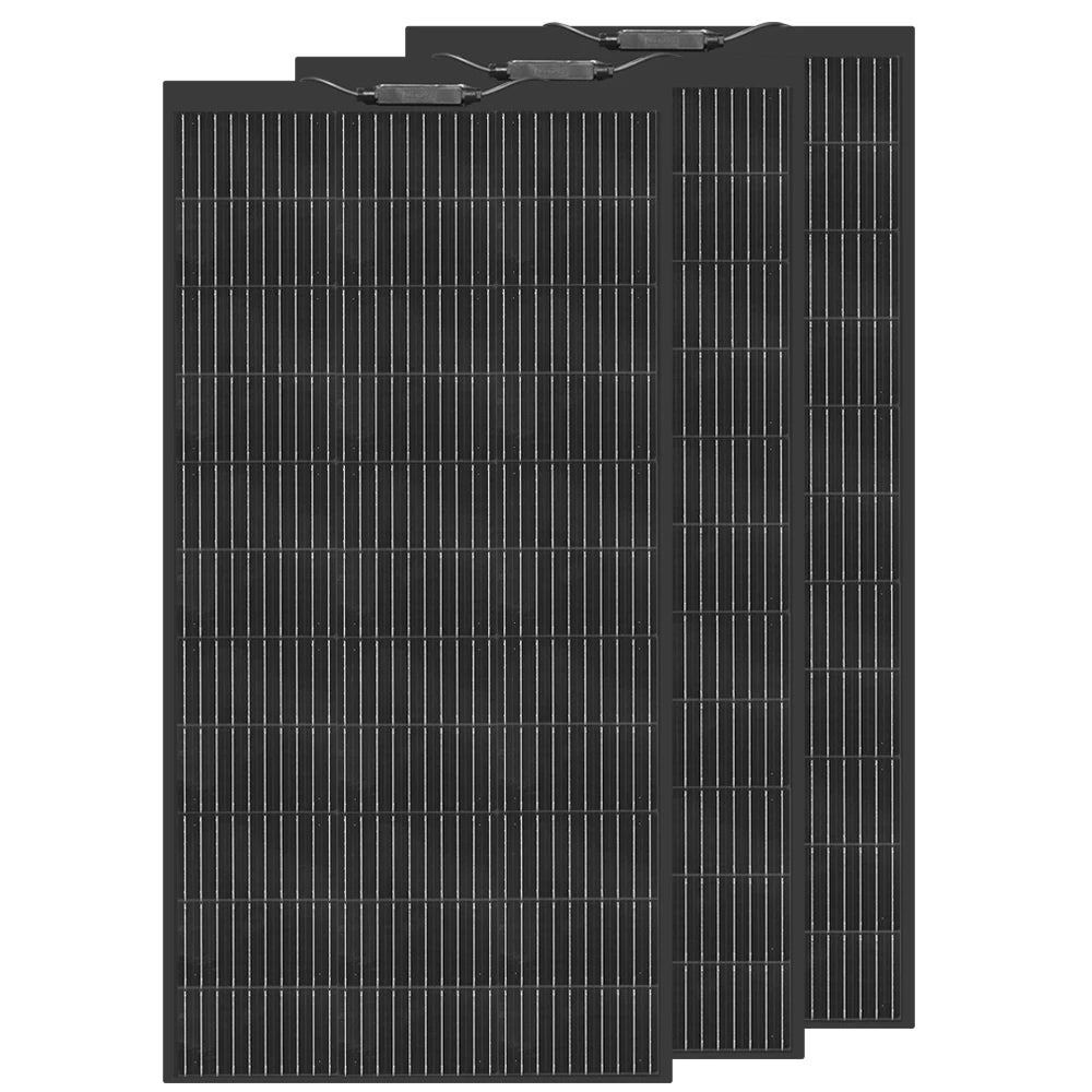 Zonnepaneel - Zonnepanelen - Monokristallijn - 120W - Flexibel - Voor Caravan - Camper - Boot of Thuisgebruik - 3 Stuks