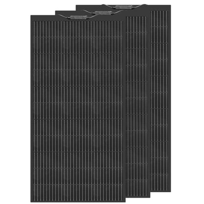 Zonnepaneel - Zonnepanelen - Monokristallijn - 120W - Flexibel - Voor Caravan - Camper - Boot of Thuisgebruik - 3 Stuks