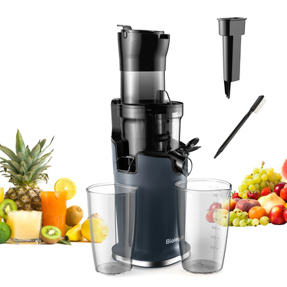 Slowjuicer - Juicer - Juice Maker - Sapcentrifuge - 78mm Voedselinvoer – 200W – 40-65RPM – Voor Hele Vruchten